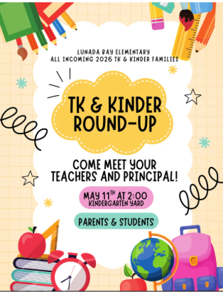 Come meet your teachers & Principal! May 11th @ 2pm - Kindergarten Yard