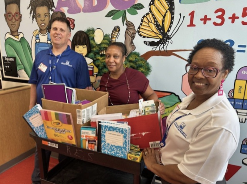 SC WORKS LOWCOUNTRY - DONATED SCHOOL SUPPLIES TO RIDGELAND ELEMENTARY SCHOOL