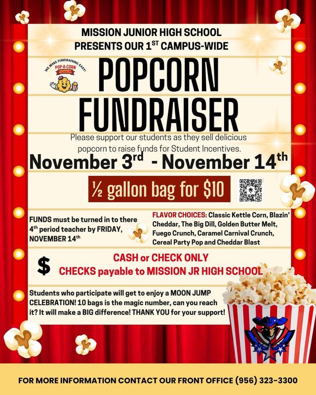 popcorn fundrasier