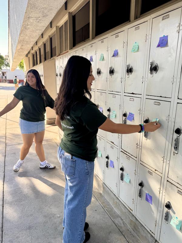 NAMI Officers decorate lockers
