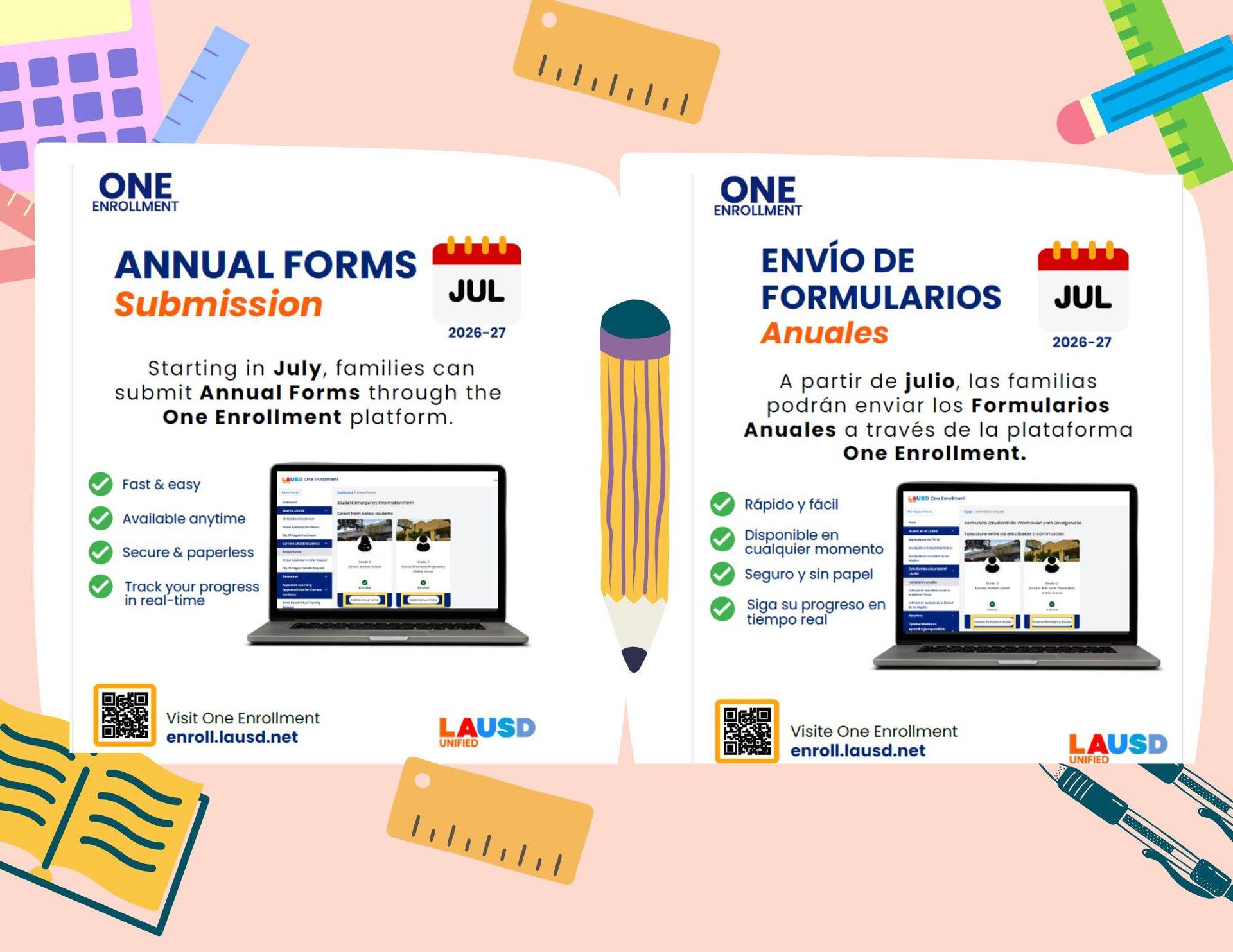 annual forms flyer