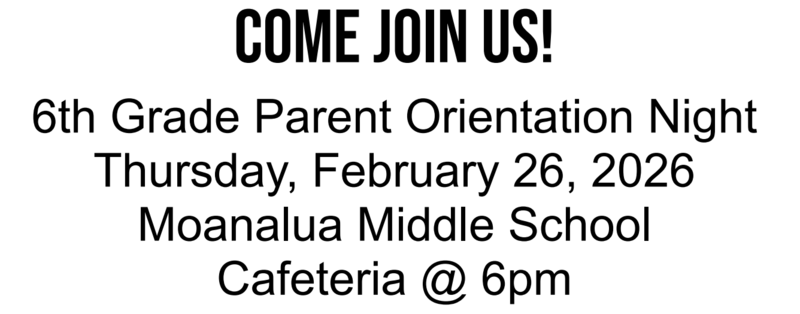 6th Grade Orientation Night Featured Photo