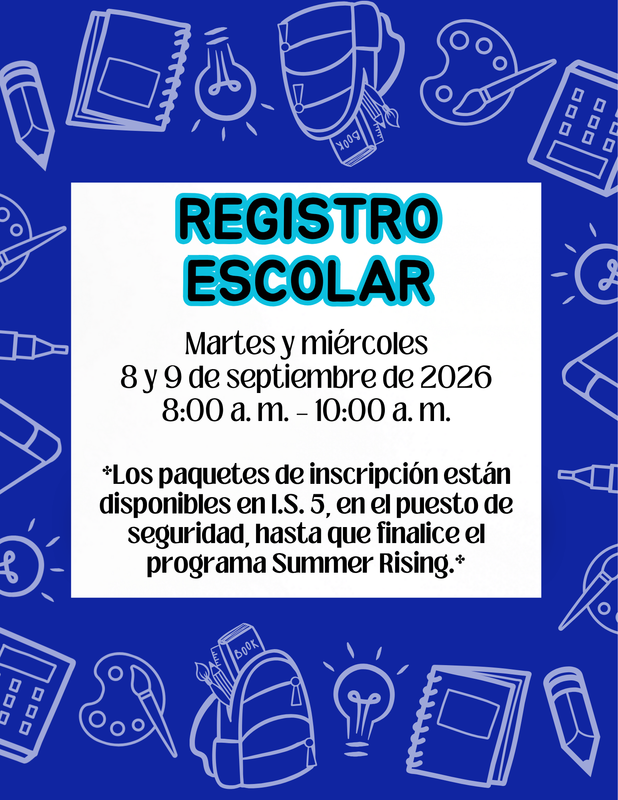 Registration dates Spanish Flyer