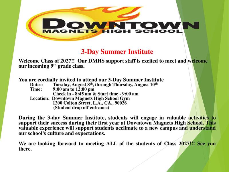 News Downtown High School