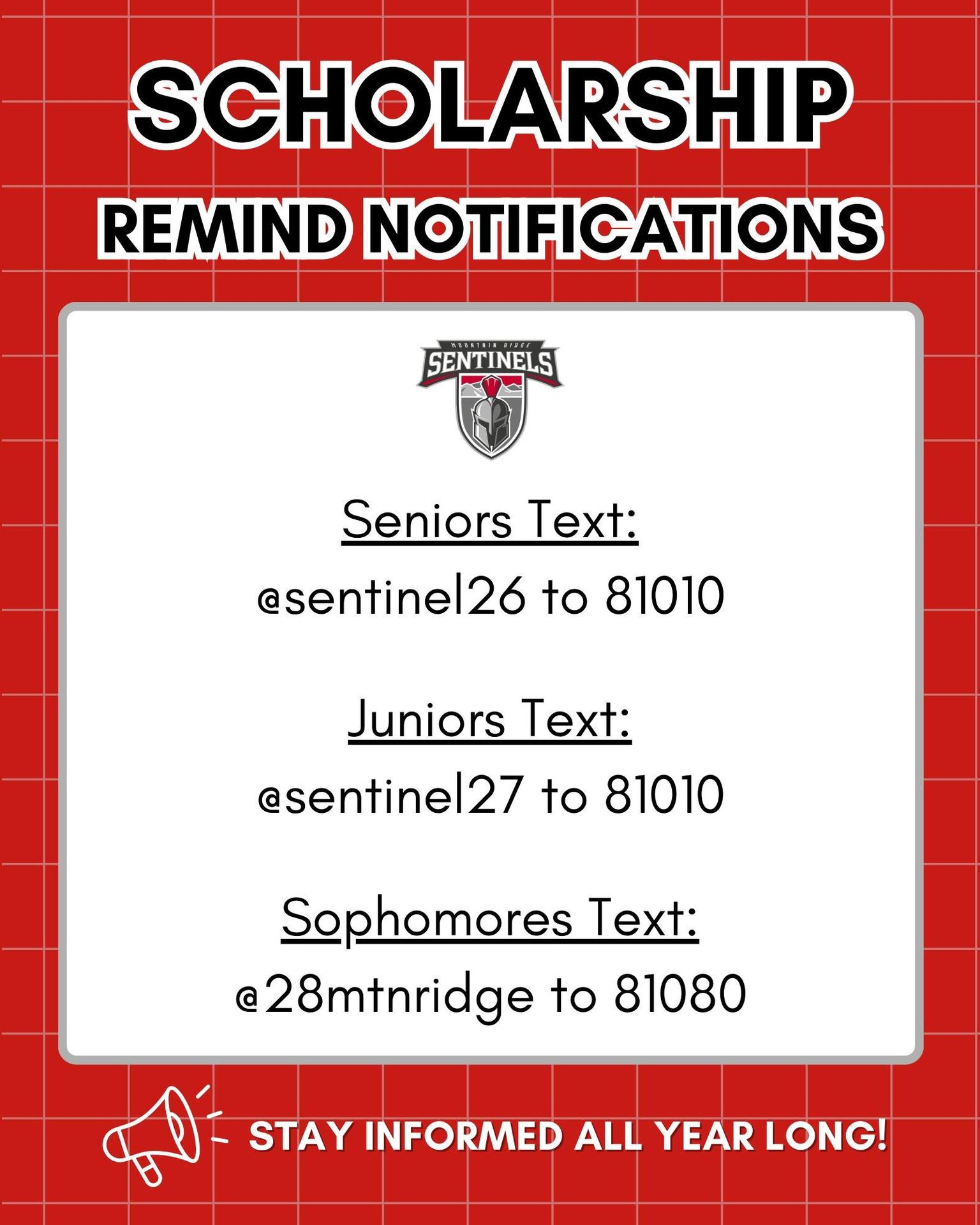 Scholarship Remind Notifications