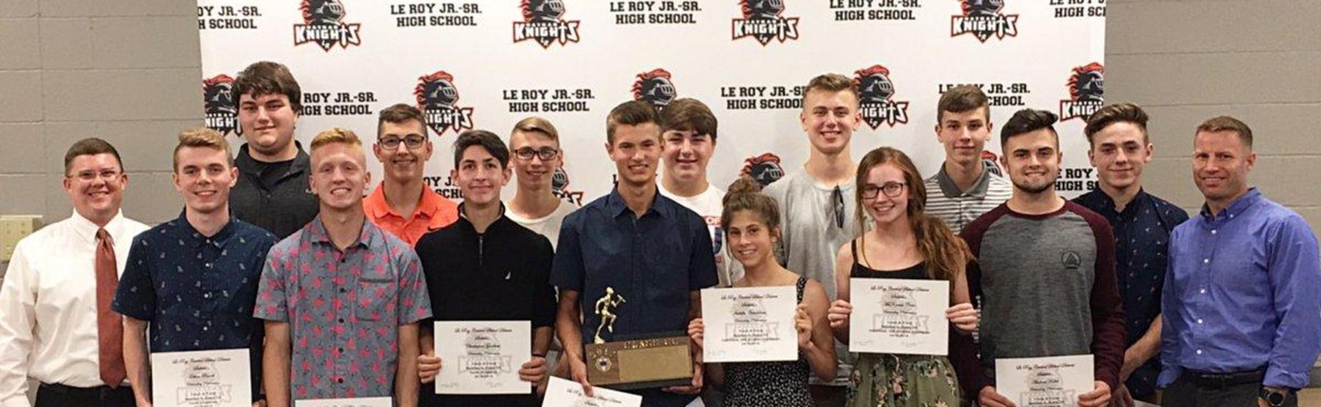 Track & Field team being honored