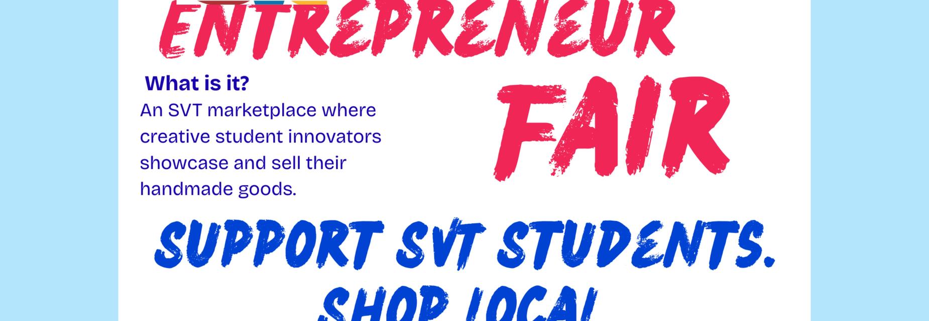 A marketplace of student homemade goods!