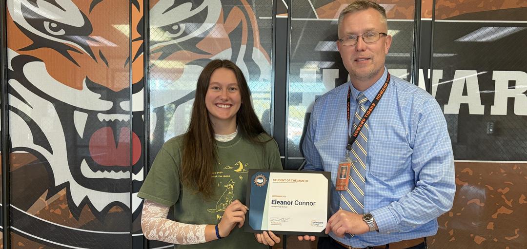 Congratulations Ellie - Heartland Energy September Student of the Month!
