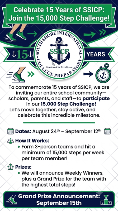 Celebrate 15 Years of SSICP: Join the 15,000 Step Challenge!