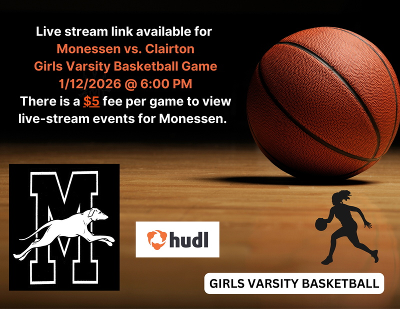 Girls Varsity Basketball vs. Clairton 1/12/26 @ 6:00 PM Featured Photo
