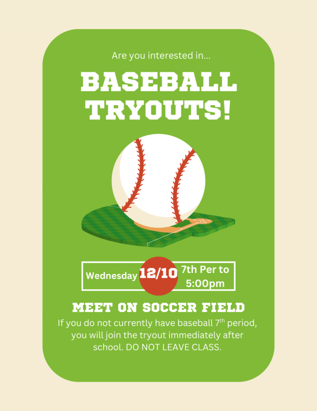Baseballs Tryouts - 12-10-2025