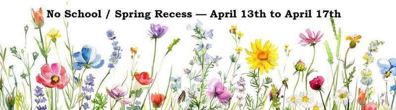 No School - Spring Recess