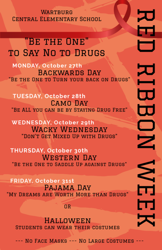 Red Ribbon Week Dress-Up Day Flyer