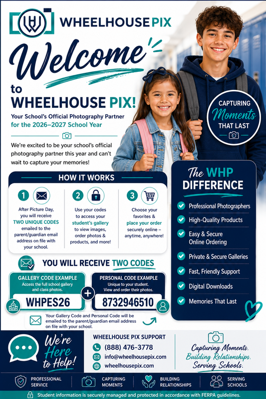 Wheelhouse Pix: partner for TSD's photography with codes to view and order photos