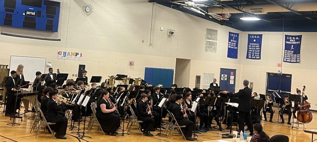 student band performing