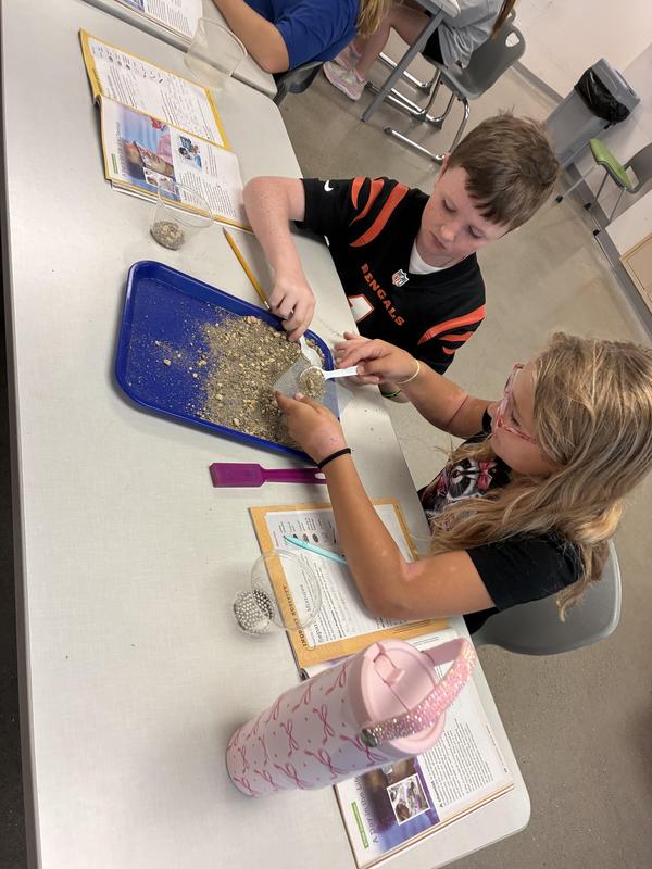 students working