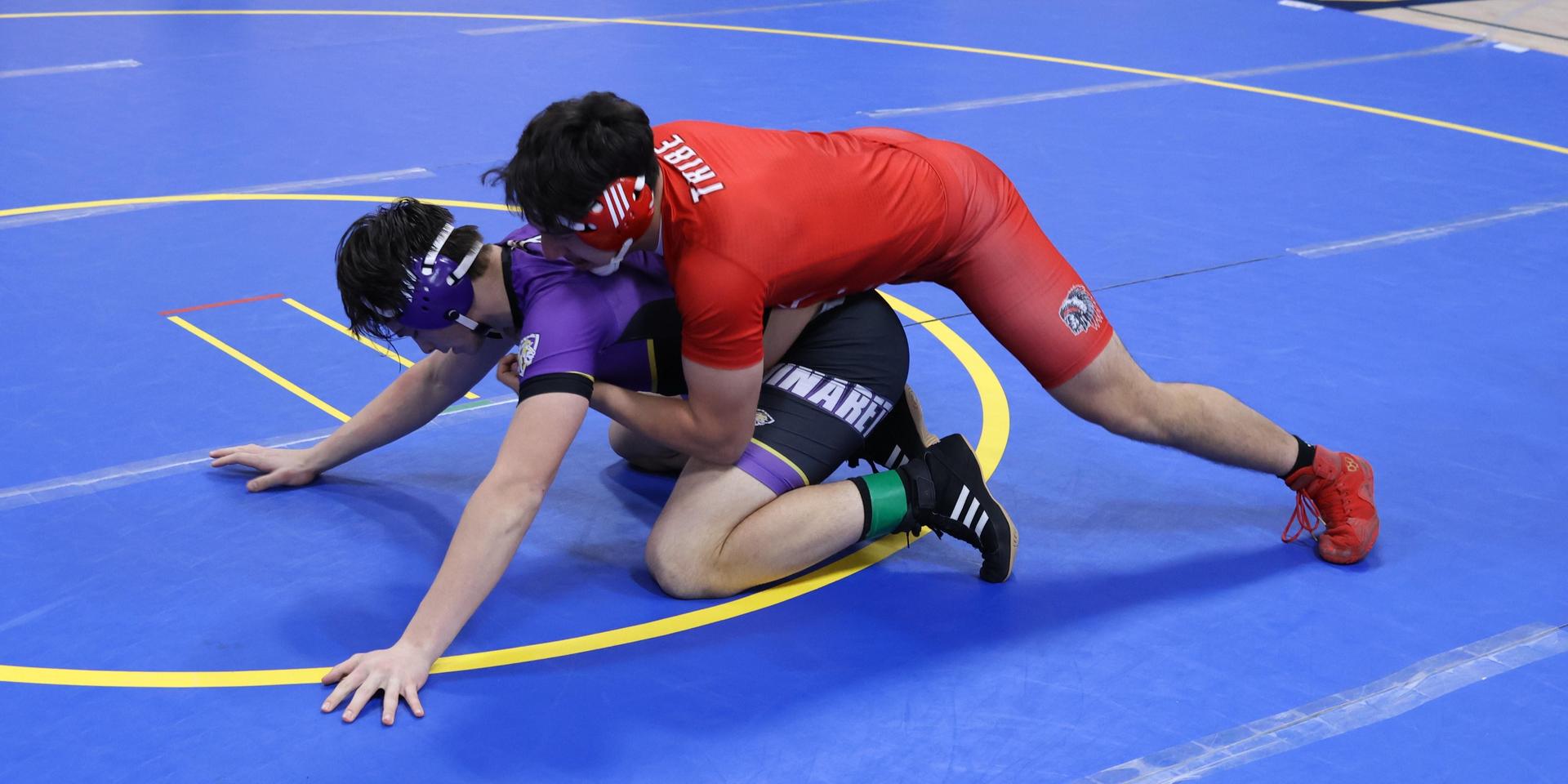 wrestlers in action at parlier