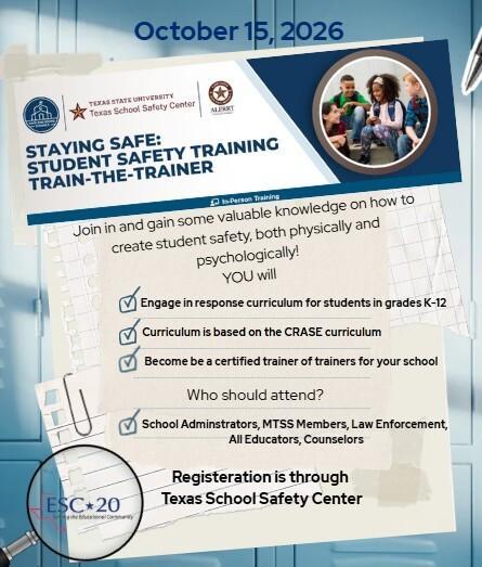 Staying Safe: Student Safety Training Train-The-Trainer