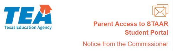 TEA site announcing parent portal