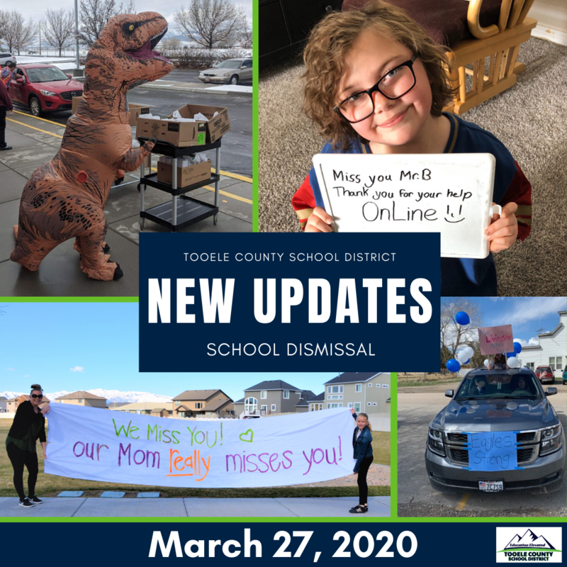 School Dismissal- New Updates March 27, 2020, 4 p.m. Thumbnail Image
