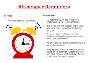 monthly message attendance alerts