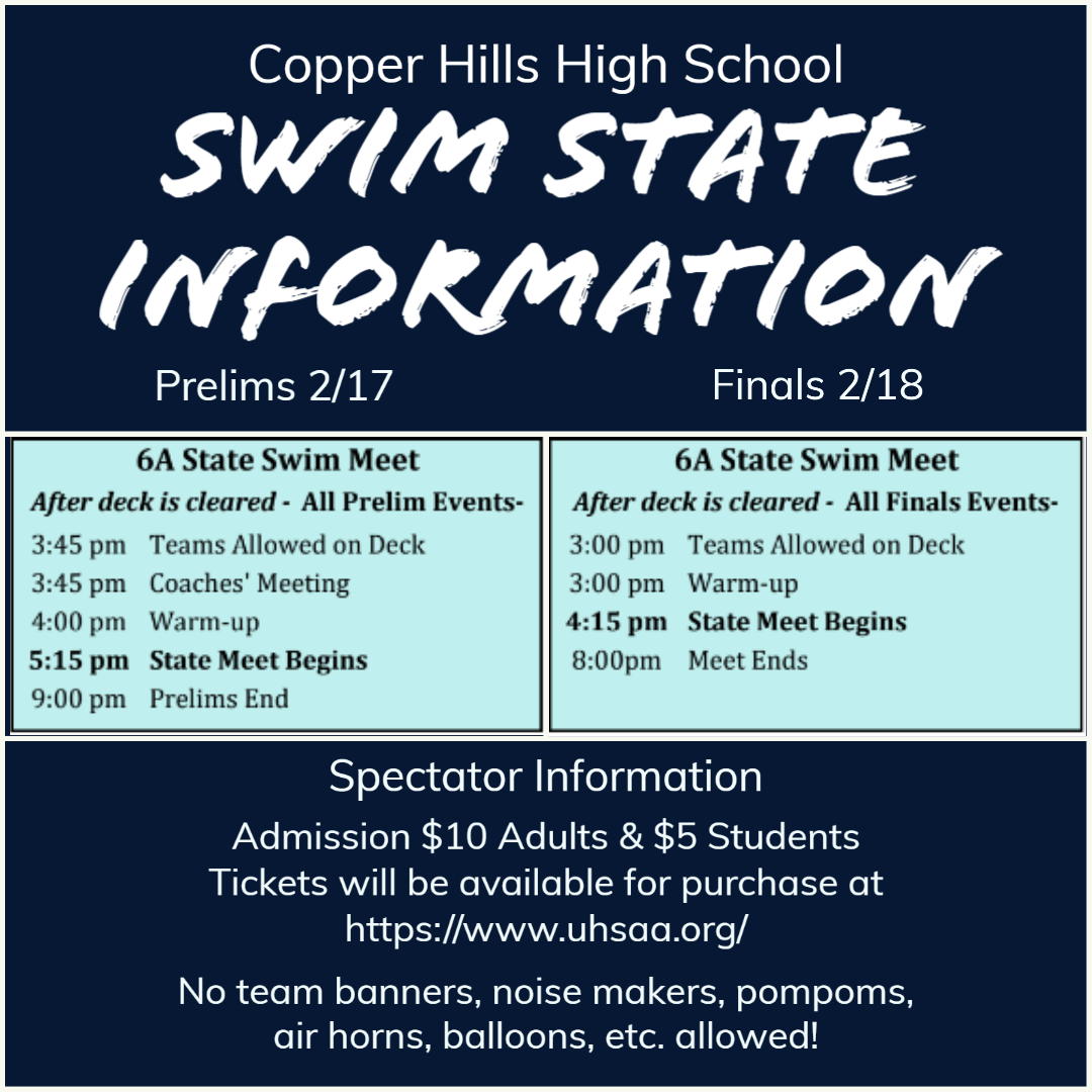 CHHS Swimming CHHS Swimming Copper Hills High School