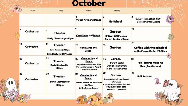 OCTOBER CALENDAR
