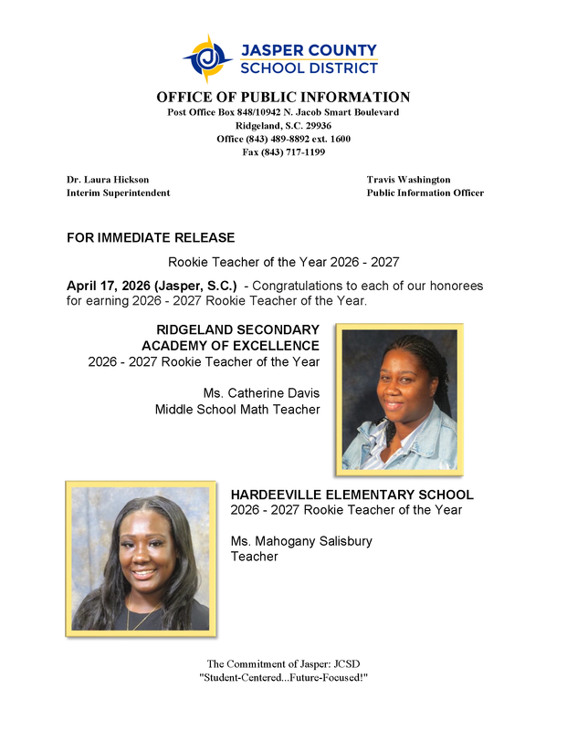 🌟 2026-2027 Rookie Teachers of the Year! 🌟 Featured Photo