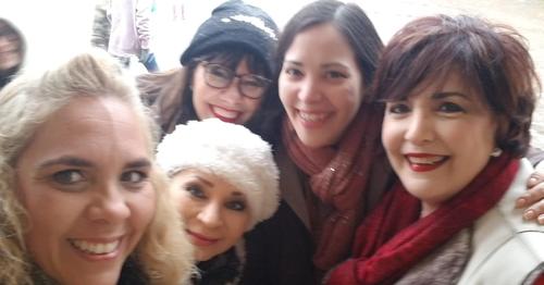 Staff posing on Snow Day!