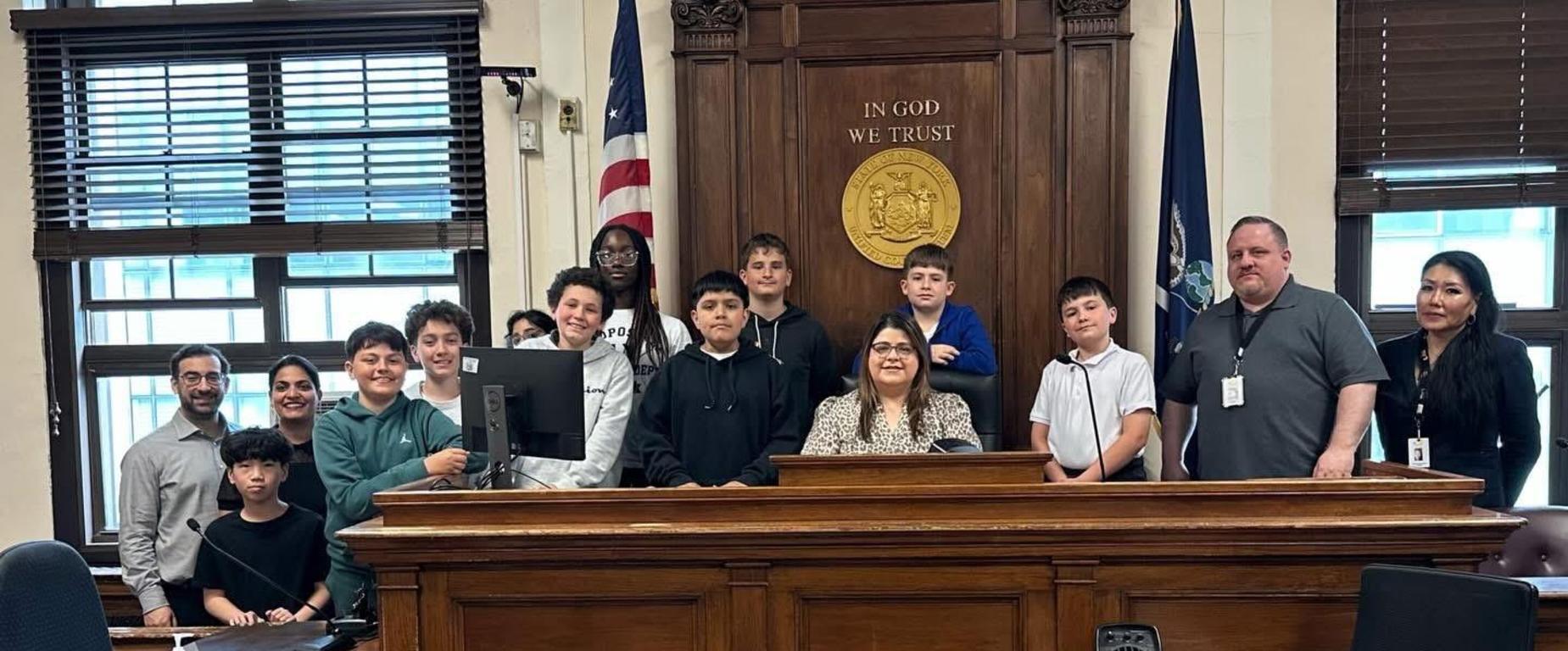 Peer Mediators visit the Richmond County Supreme Court