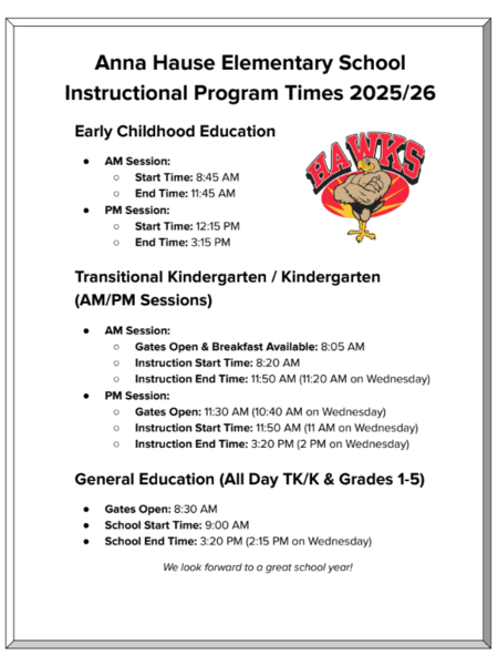 schedule