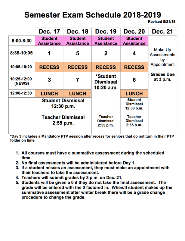 Final Exam Schedule Featured Photo