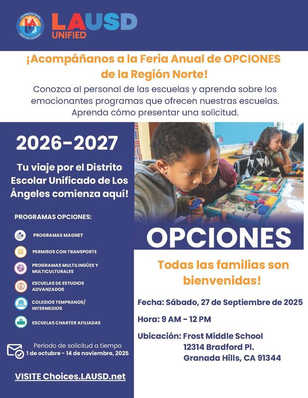 ¡Acompáñanos a la Feria Anual de OPCIONES  de la Región Norte! 2