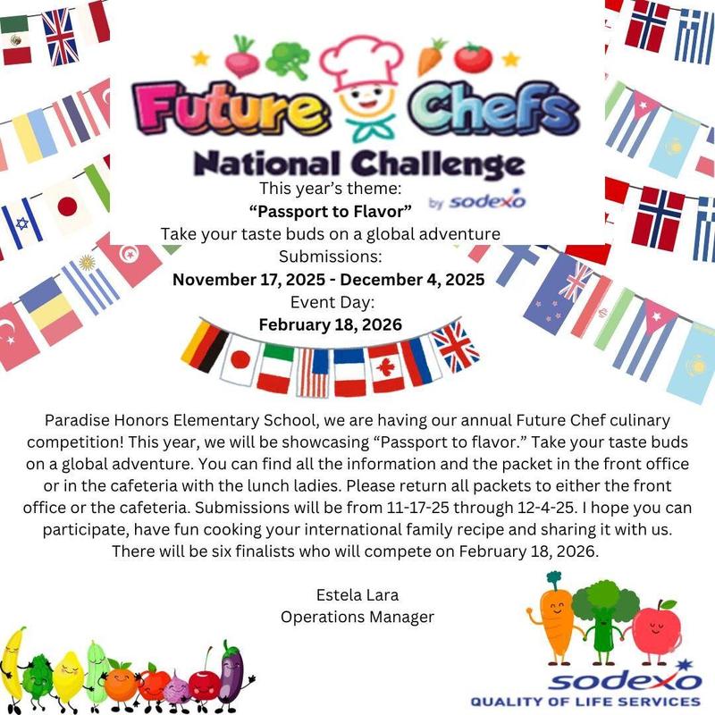 Future Chef Deadline- Coming up soon!