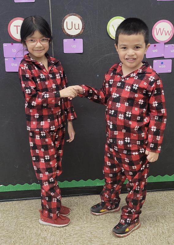 Twins! Wearing PJs