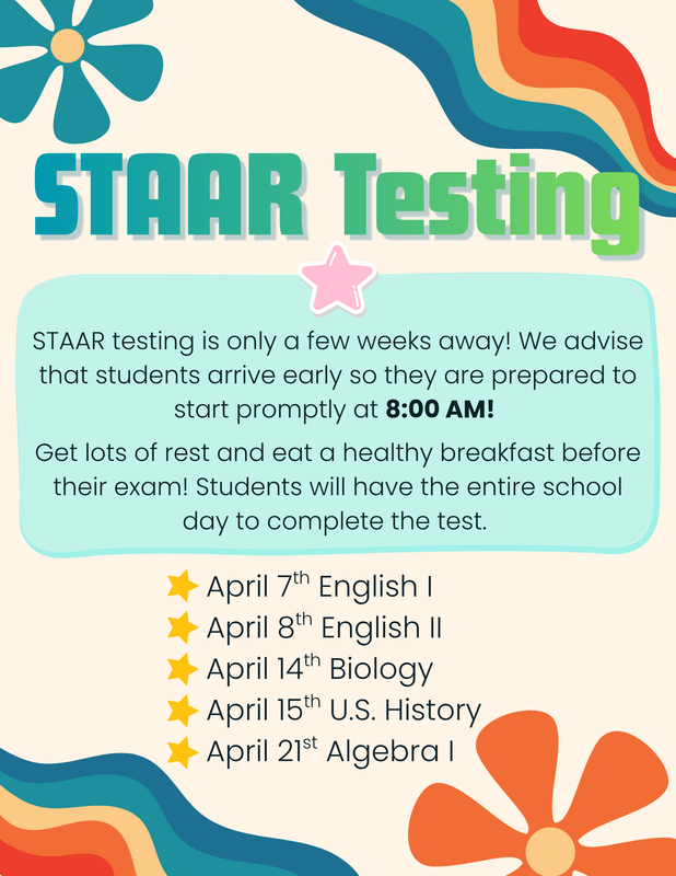 STAAR Testing is coming in April