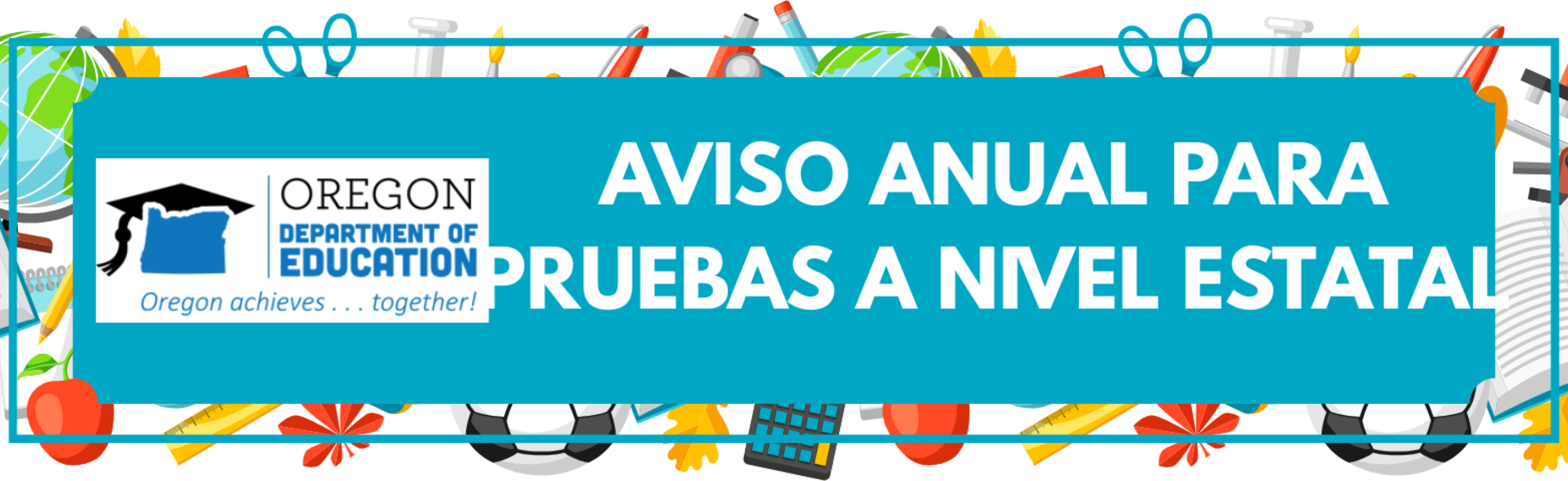 State wide testing notice in Spanish