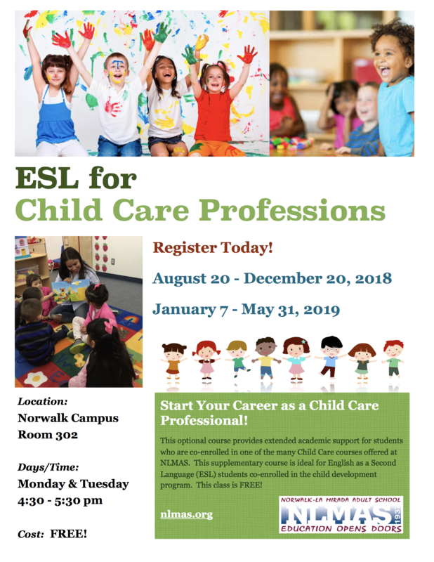 NEW! ESL for Child Care Professions! Featured Photo