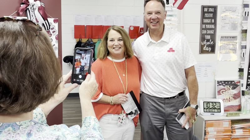 Mrs. Lowe and Mr. Jeffery Wilson Award Presentation