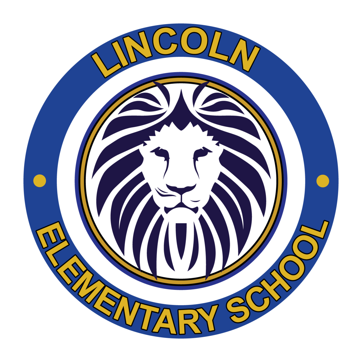 Lincoln elementary school logo with text