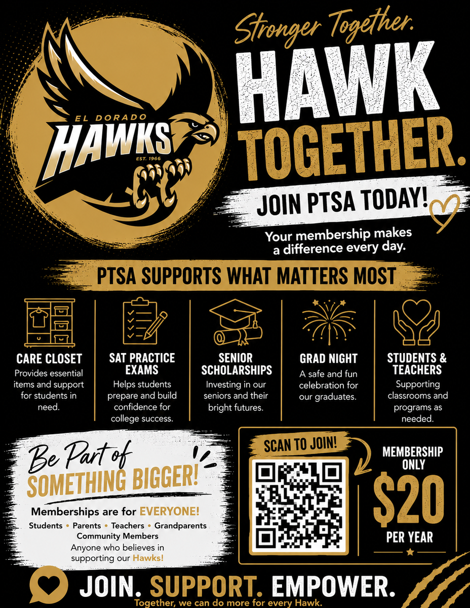 EDHS PTSA Membership Flyer
