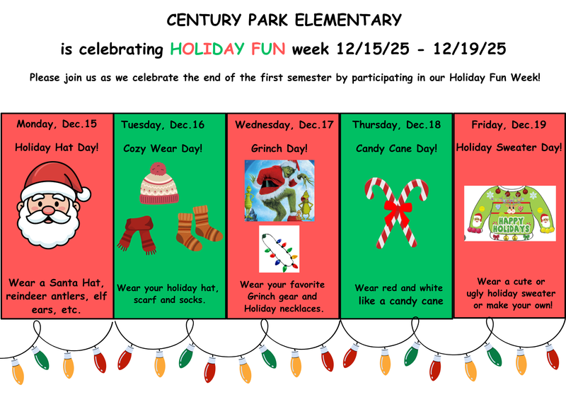 Spirit Week Flyer - English