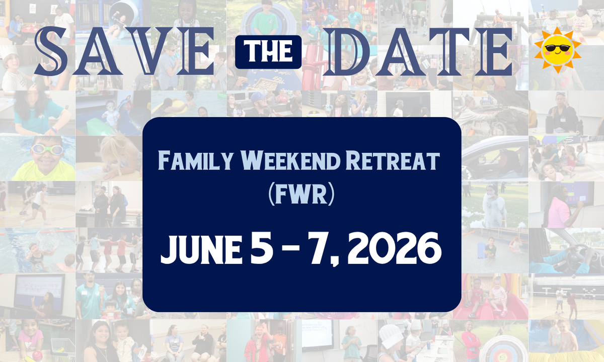 Save the Date for Family Weekend Retreat