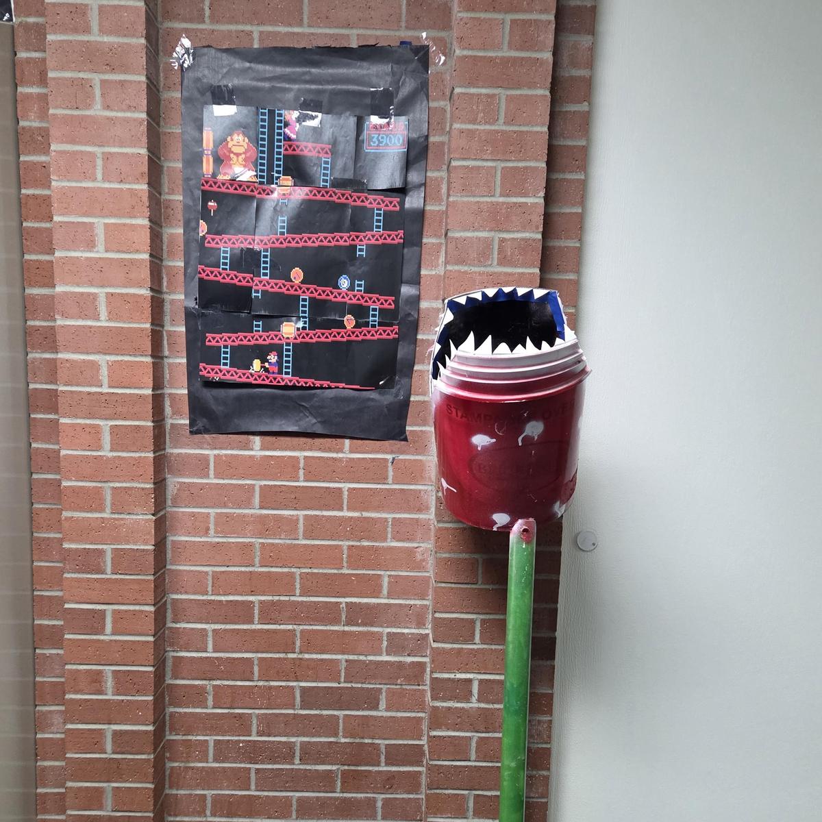 Freshman hall decoration.