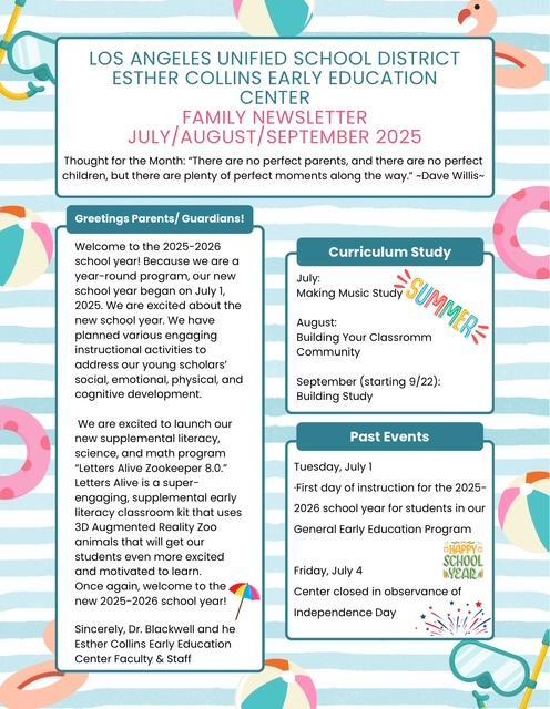 Summer Newsletter
