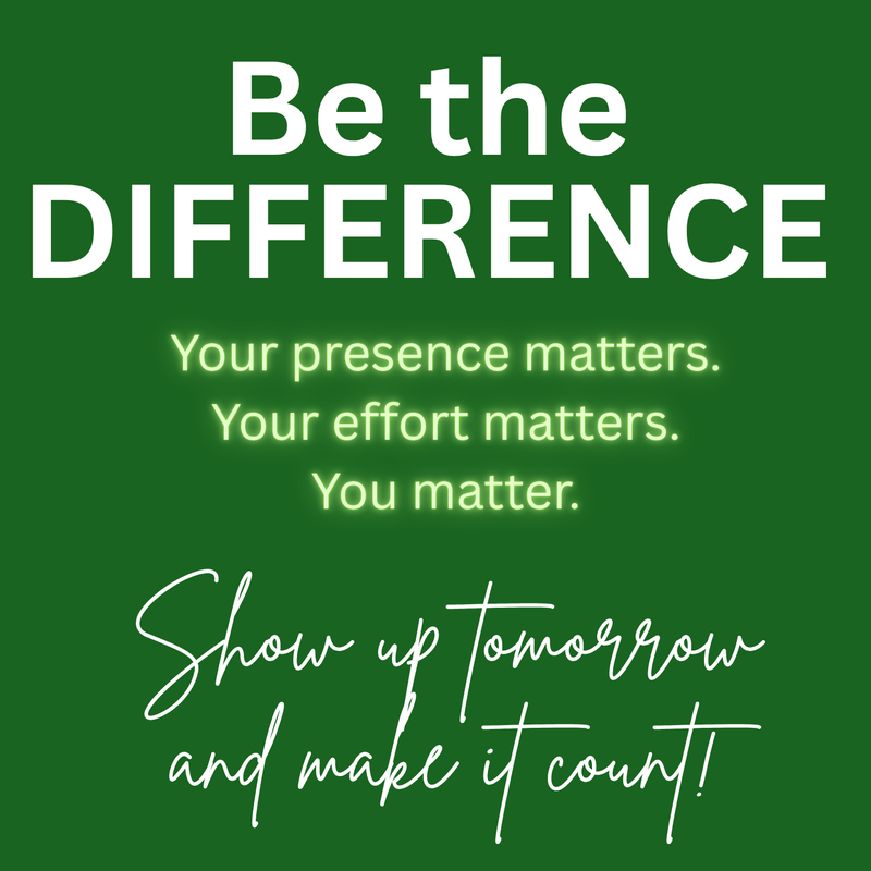Be the difference