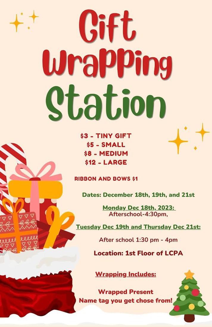 Gift Wrapping Station Latino College Preparatory Academy