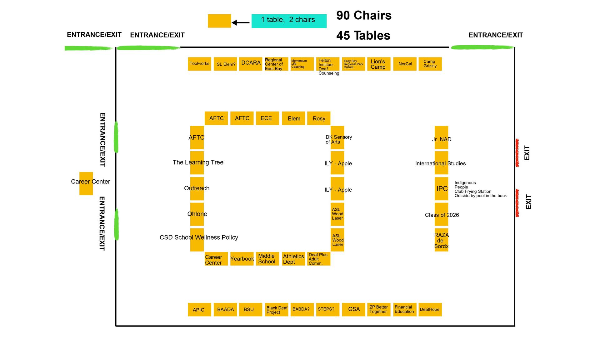 2025 Deaf Services Fair Map