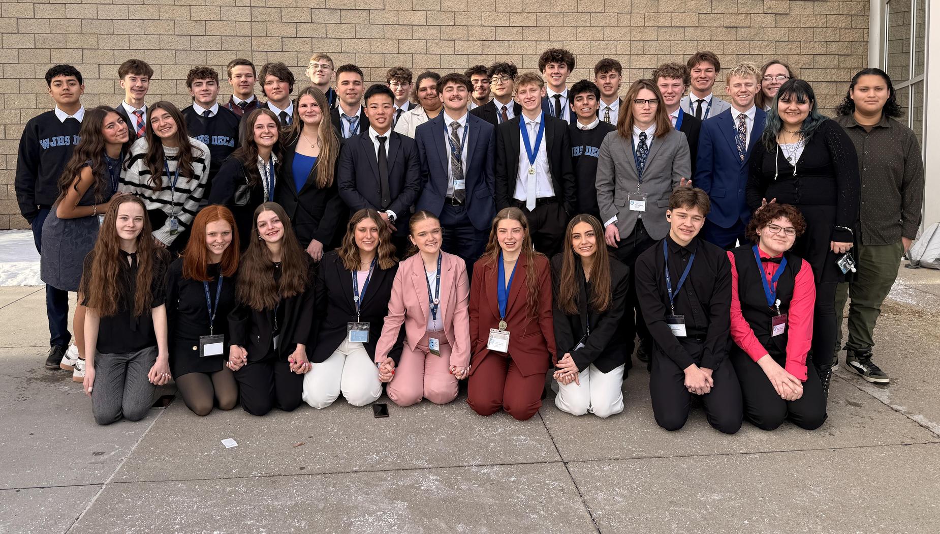 DECA group at the state conference