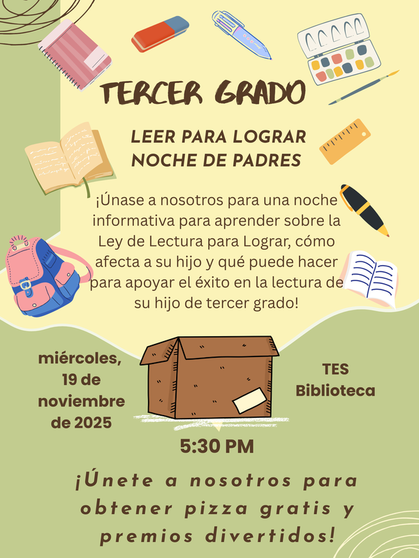 RTA Parent Night Flyer- Spanish